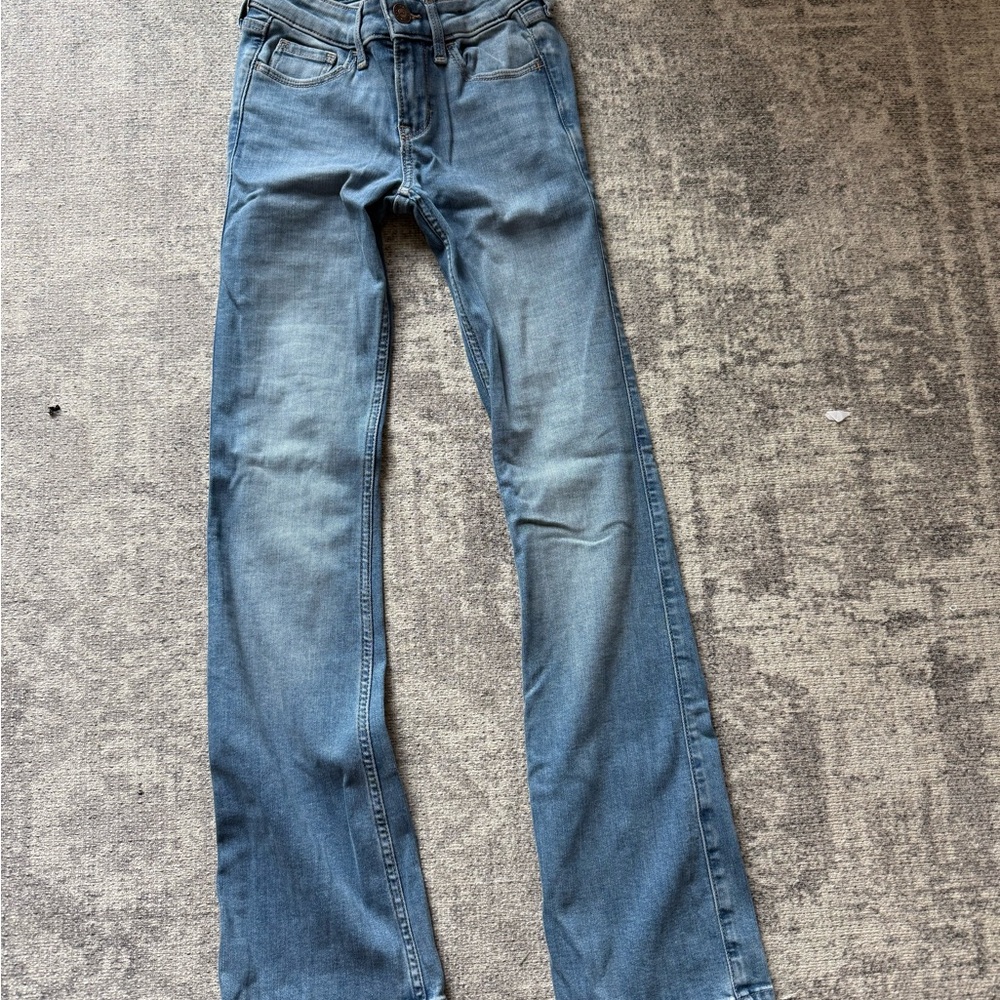 Hollister Light Blue Flare Jeans 23R